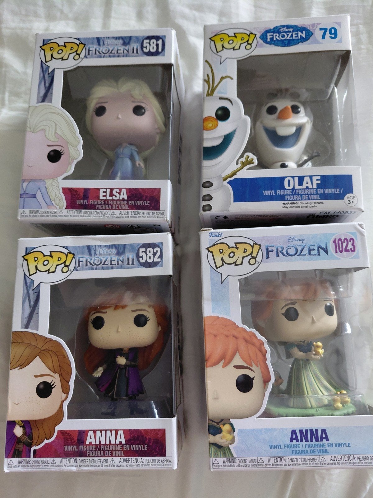 Funko Pop! Frozen Figuren: Elsa, Anna, Olaf Collectie, Ophalen, Gebruikt