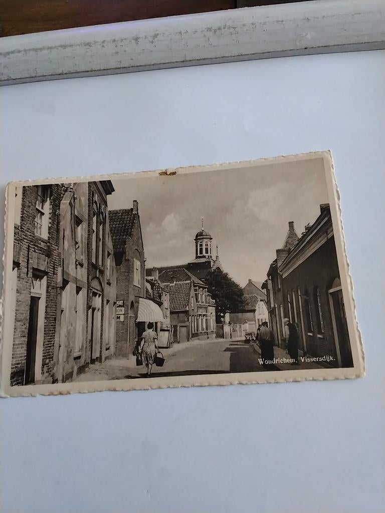 WOUDRICHEM. VISSERSDIJK, Verzamelen, Ansichtkaarten | Nederland, Ophalen of Verzenden, Voor 1920, Zuid-Holland