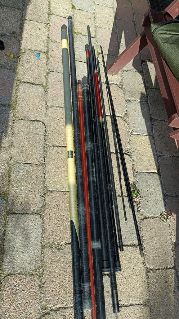 Complete set visspullen met elektrische viskar!, Watersport en Boten, Ophalen, Gebruikt, Complete hengel