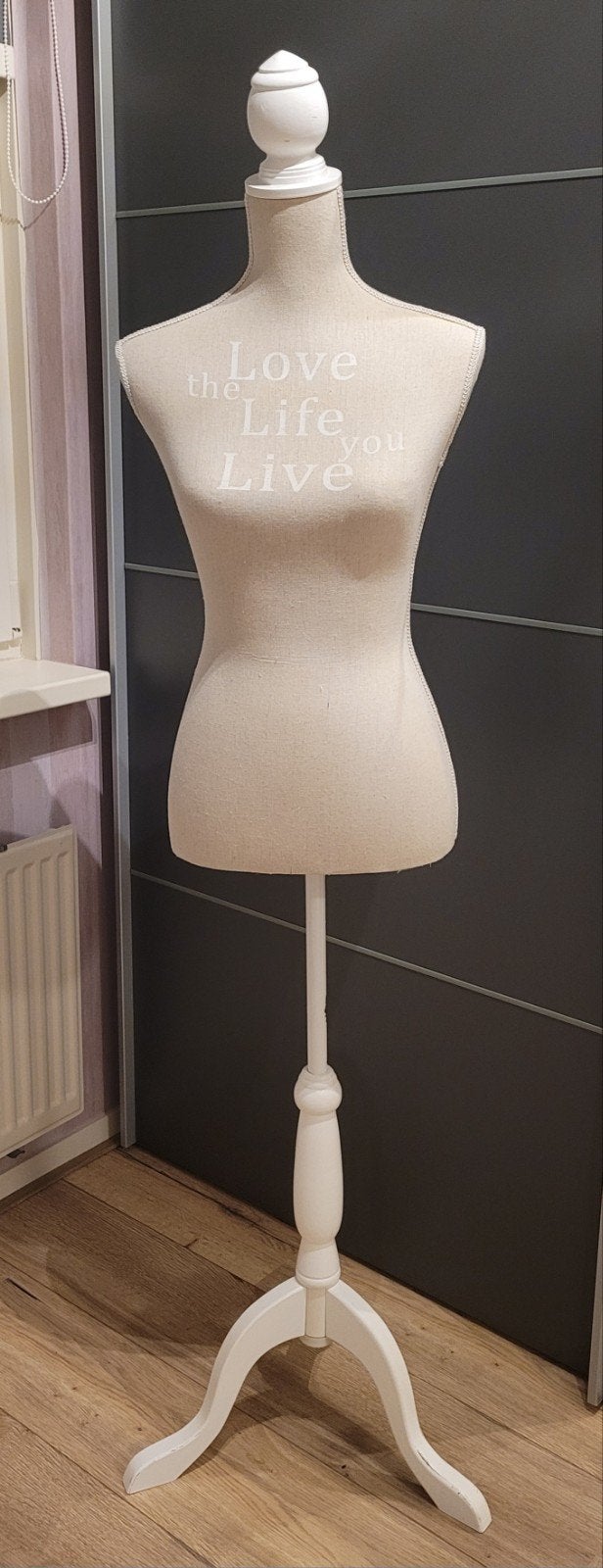 Decoratieve paspop, Ophalen, Hout, Gebruikt, Beige