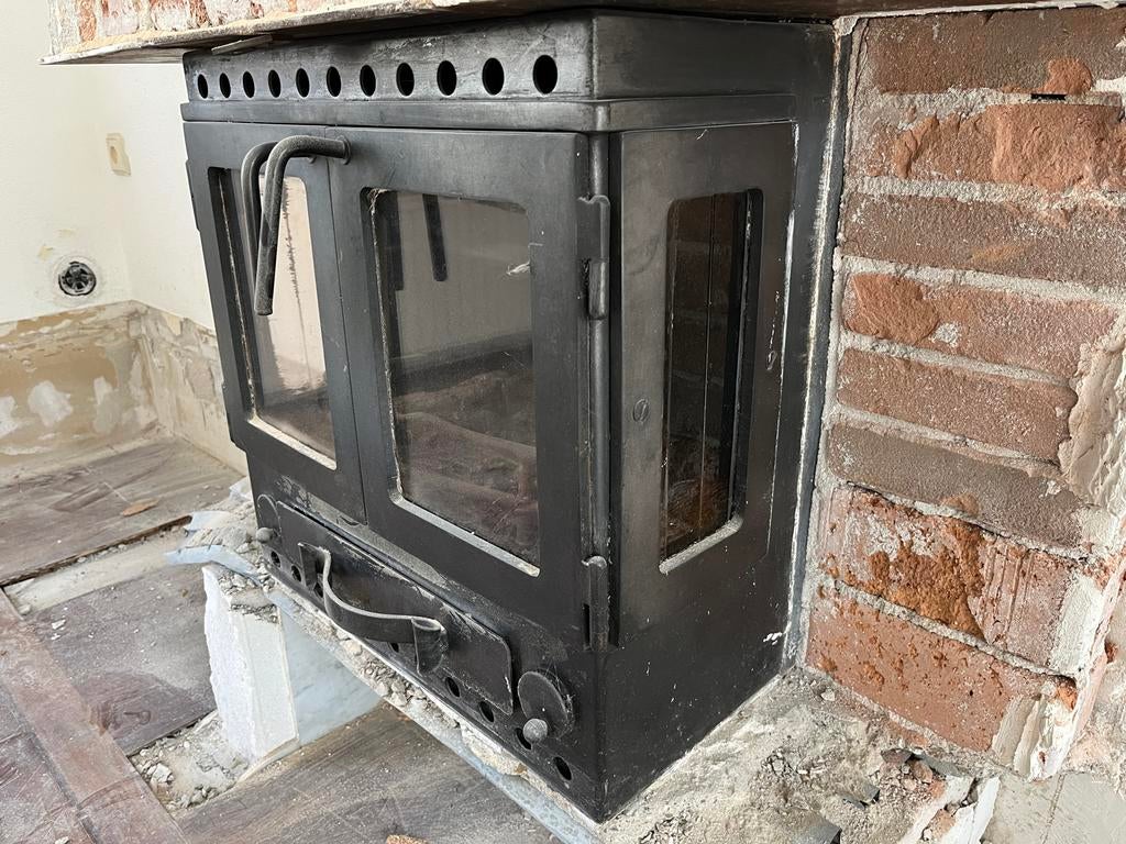 Robuuste Houtkachel / Allesbrander - Inbouwmodel, Ophalen, Gebruikt, Inbouwhaard, Houthaard