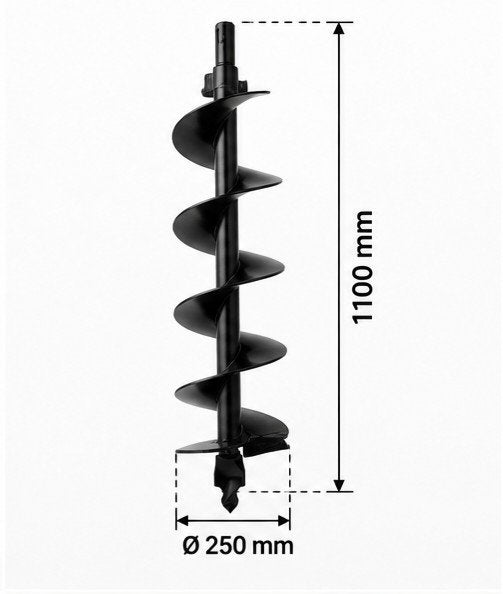 HiKOKI grondboor Ø250 x 1100 mm – nieuw, Ophalen of Verzenden, Nieuw