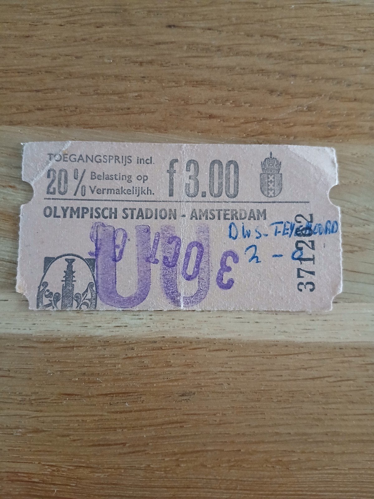 Ticket 65-66 DWS-Feyenoord, Verzamelen, Verzenden, Feyenoord, Overige typen