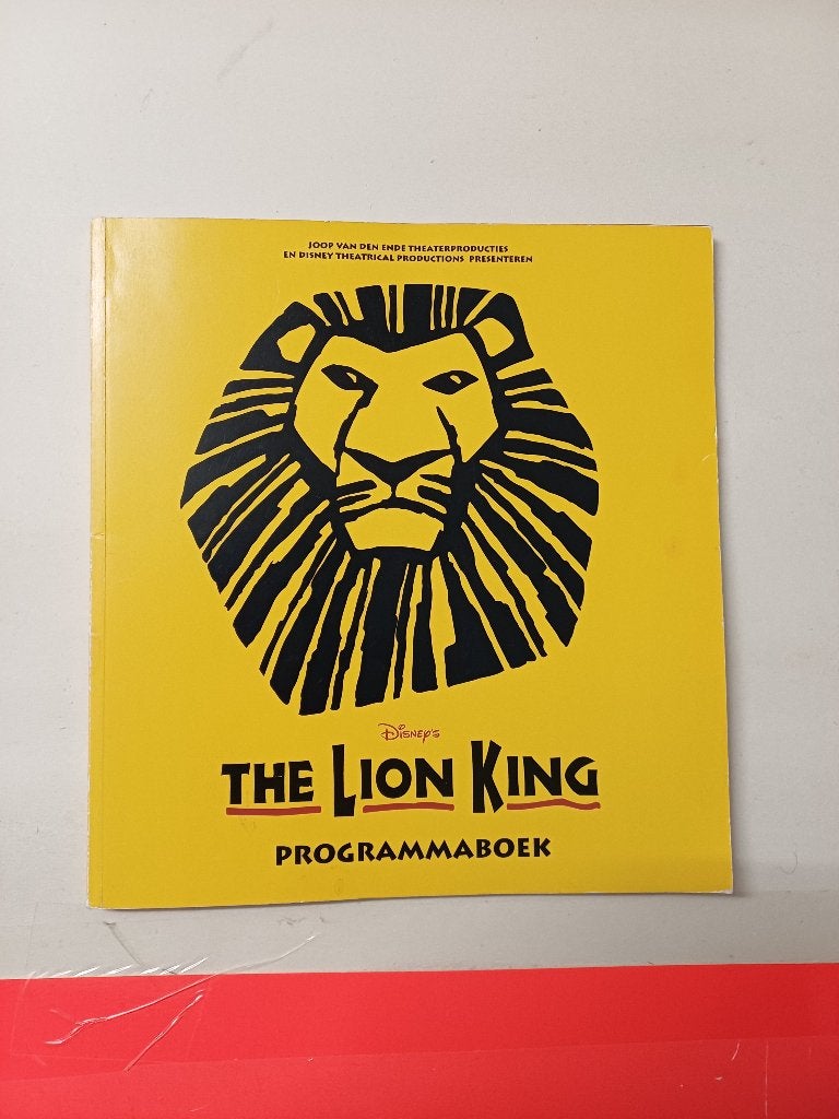 Programmaboek - Disney The Lion King - met extra inlay, Ophalen of Verzenden, Gelezen, Ballet of Musical