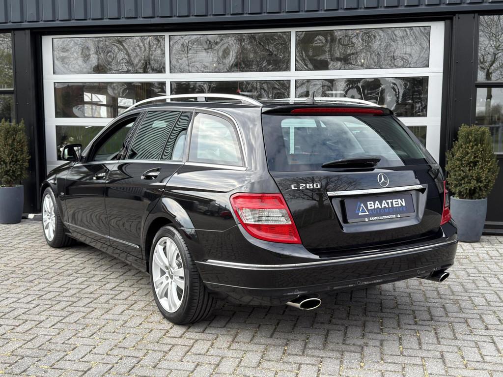 Mercedes C-Klasse Estate 280 Avantgarde |1e eig|Dealer oh|Na, Auto's, Automaat, Achterwielaandrijving, 1800 kg, Zwart