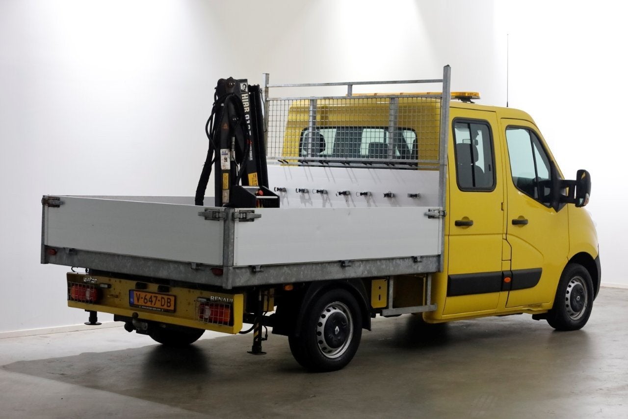 Renault Master T35 2.3 dCi 130pk E6 L2H1 D.C. Open Laadbak +, 2590 kg, Achterwielaandrijving, Gebruikt, Euro 6