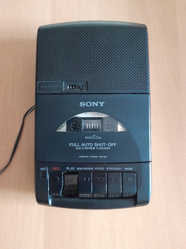 Sony Cassetterecorder type TCM-939 ( zgan ) Cassette-Corder, Ophalen, Sony, Tape counter