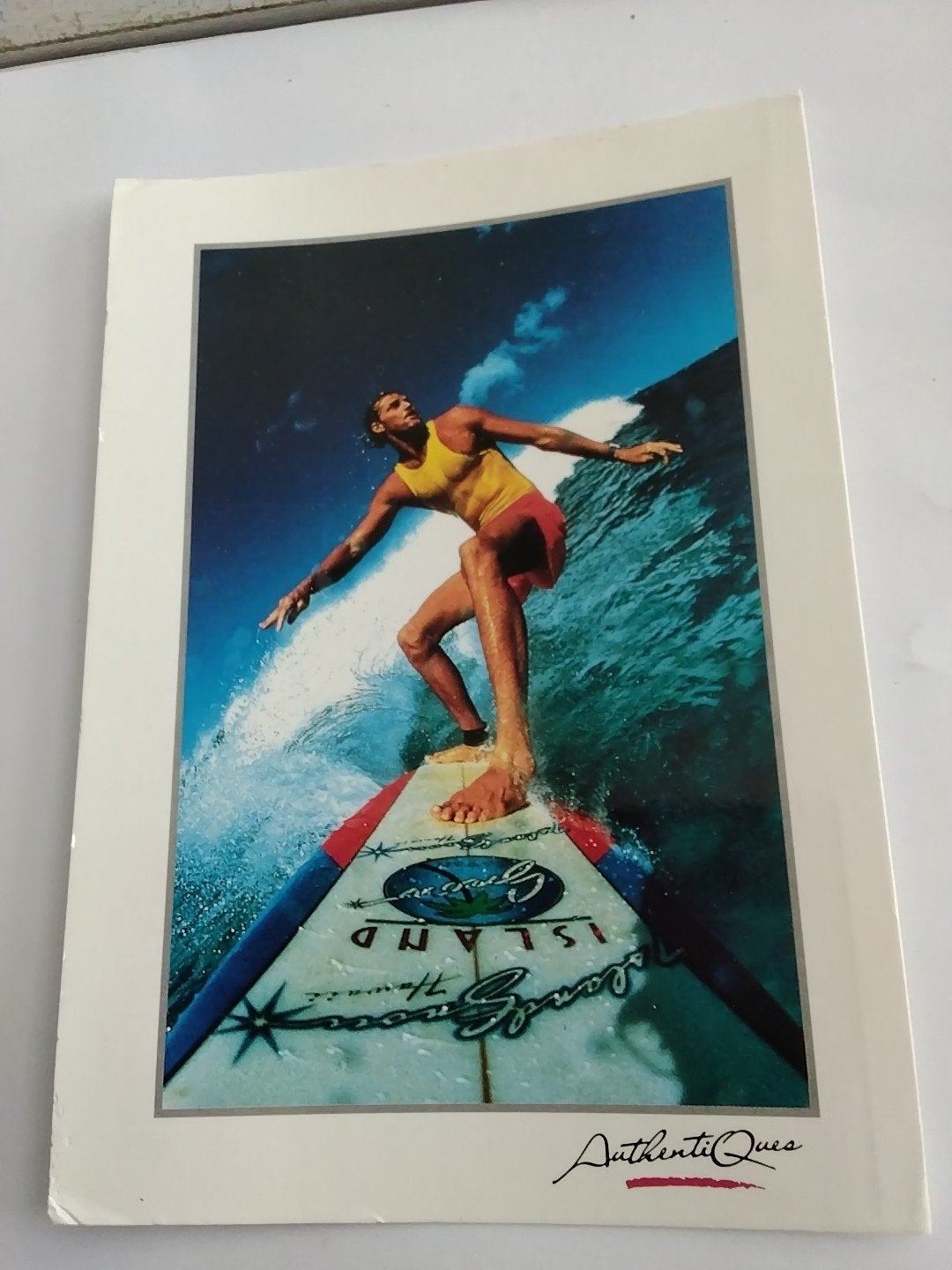 Vintage Ansichtkaart Surfer Lacanau Frankrijk 1994, Ophalen of Verzenden, 1980 tot heden, Gelopen