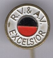 R.V. & A.V. Excelsior koper voetbalclub speldje 13mm( Z_022), Verzamelen, Speldjes, Pins en Buttons, Ophalen of Verzenden, Zo goed als nieuw