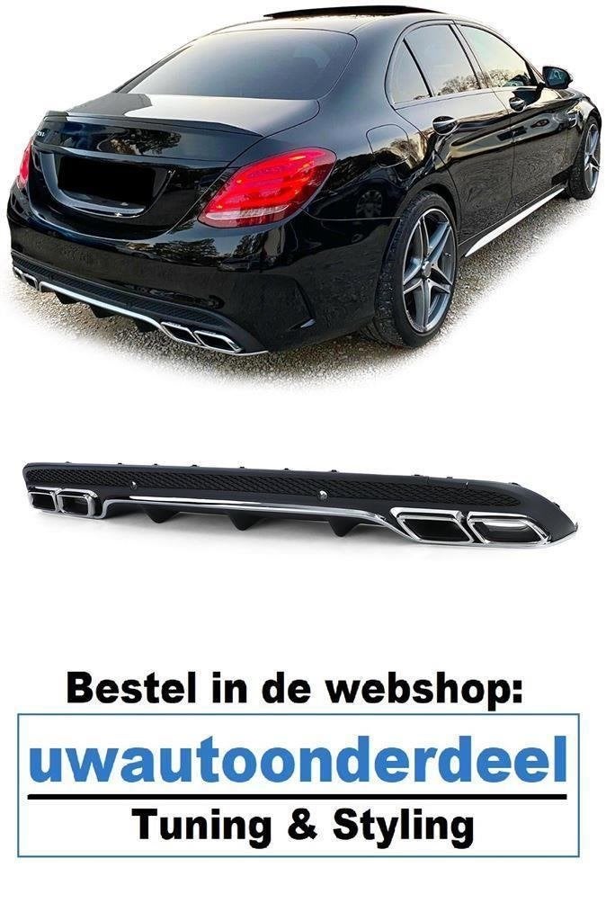 diffuser Chrome Voor Mercedes C Klasse W205 C63 AMG Look, Verzenden, Automotive Parts, A.parts@hotmail.nl, Trasmolenlaan 12 3447 GZ Woerden