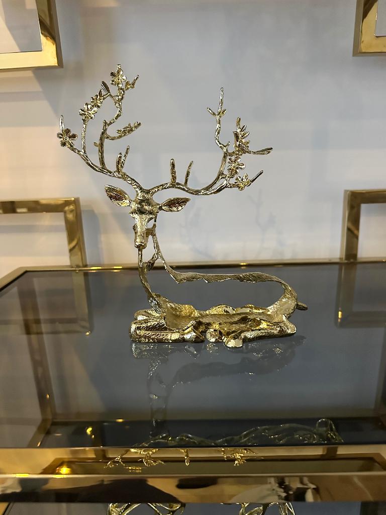 Herten beeld goud decoratie, Ophalen of Verzenden, Dier