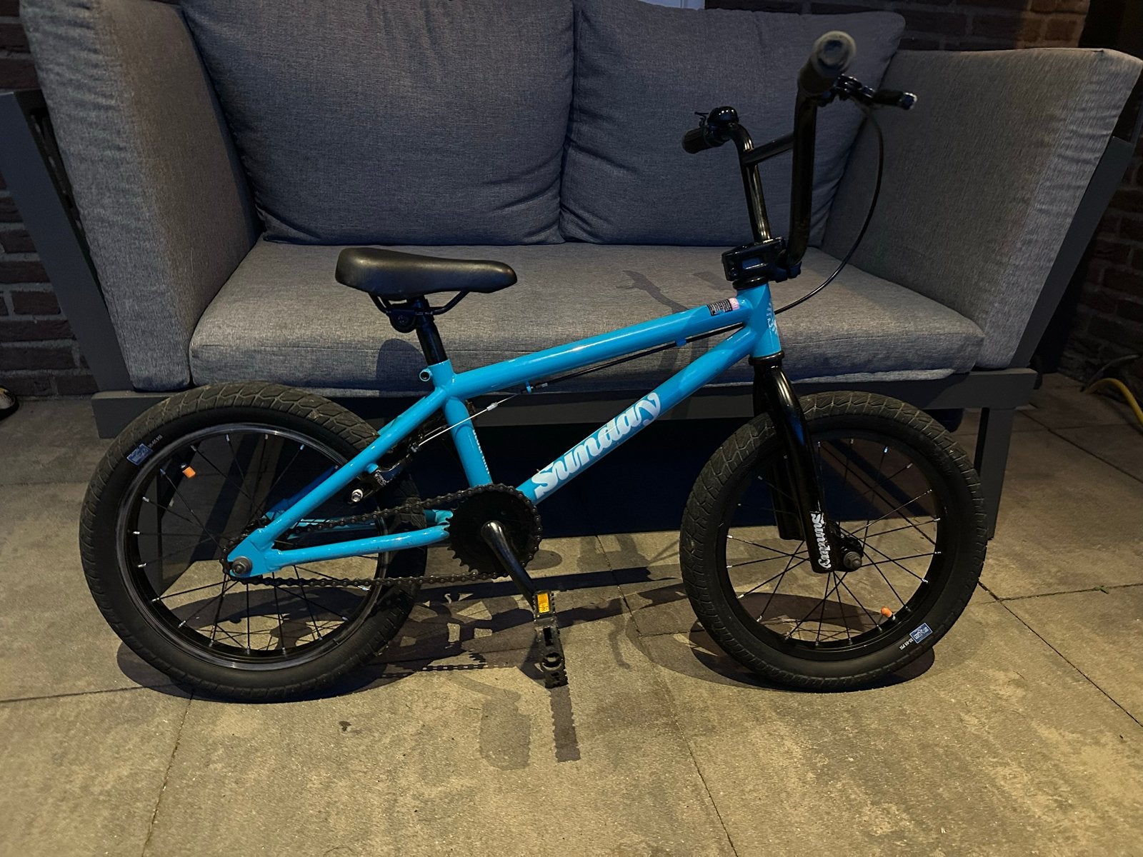 Sunday Blueprint BMX Fiets 16 inch, Ophalen, 16 tot 20 inch, Staal, Velgrem