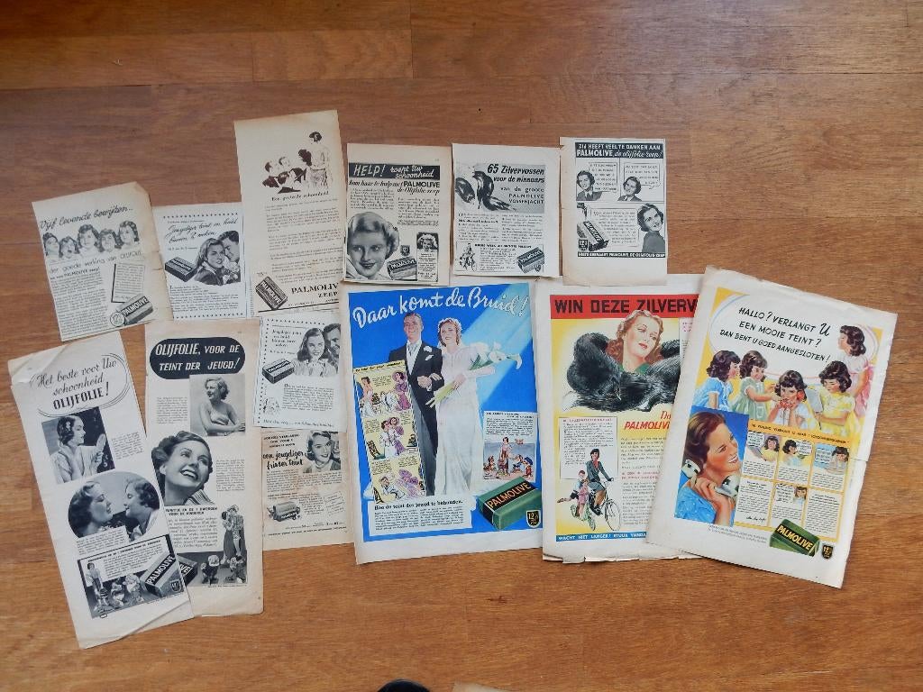 Palmolivezeep recl. met Disney/Sneeuwwitje uit tijdschriften, Verzamelen, Ophalen of Verzenden, Gebruikt
