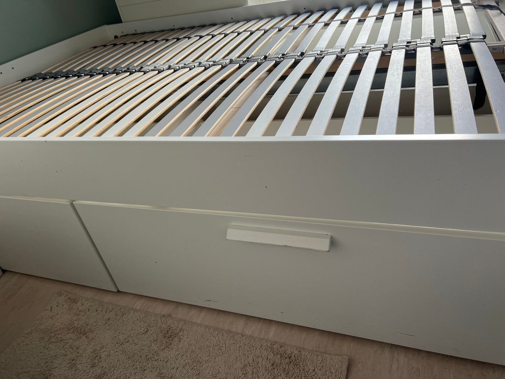 Brimnes bed, Ophalen, Gebruikt, Tweepersoons, 140 cm