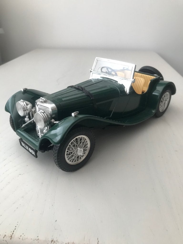 Jaguar SS100 Burago 1:18, Hobby en Vrije tijd, Modelauto's | 1:18, Ophalen of Verzenden, Gebruikt, Auto, Bburago