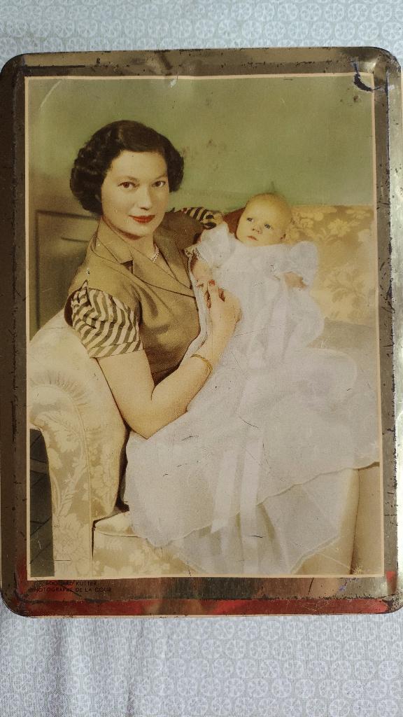 Koek/snoep Trommel geb. Prinses Marie-Astrid - Luxemburg, Ophalen of Verzenden, Gebruikt, Koek(jes)