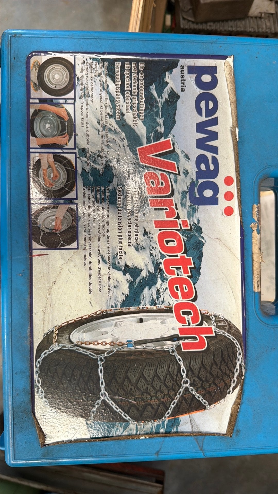 Pewag VarioTech sneeuwkettingen in koffer, Auto diversen, Sneeuwkettingen, Ophalen, Gebruikt