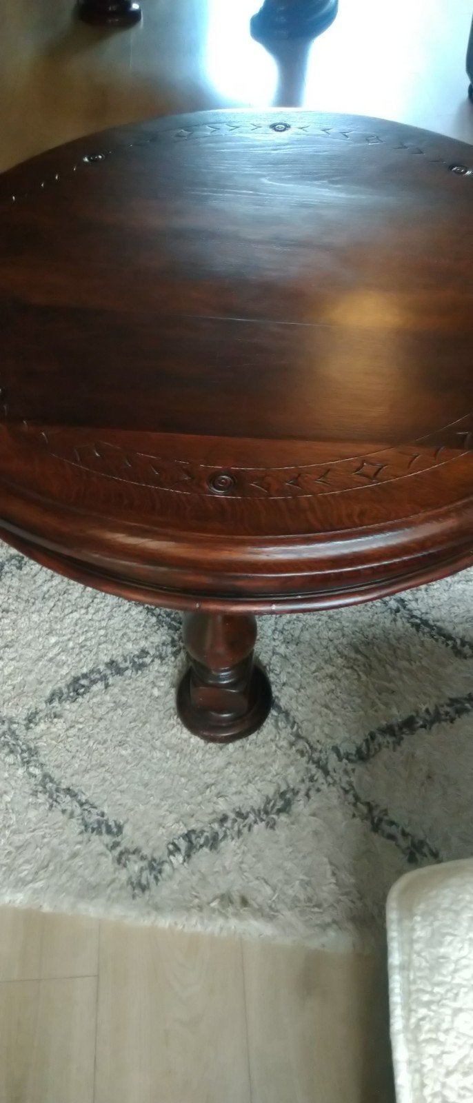 ronde salontafel 115cm r 55hoog
