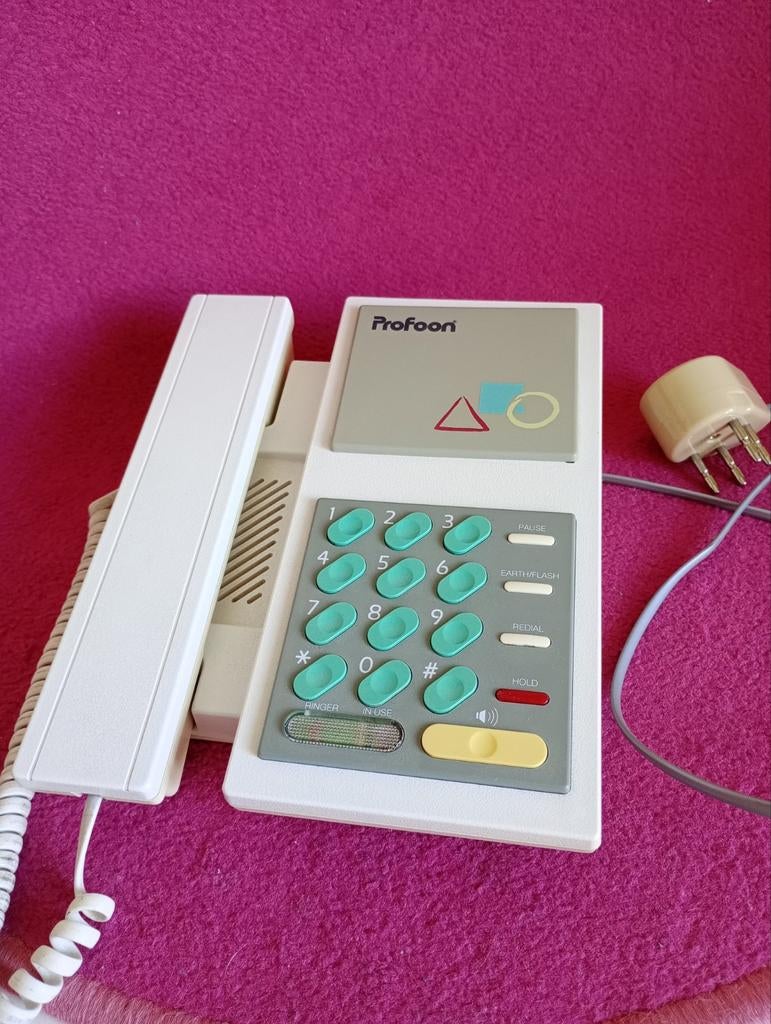 Vintage Profoon Telefoon - Jaren '80/'90 Design, Telecommunicatie, Vaste telefoons | Niet Draadloos, Ophalen