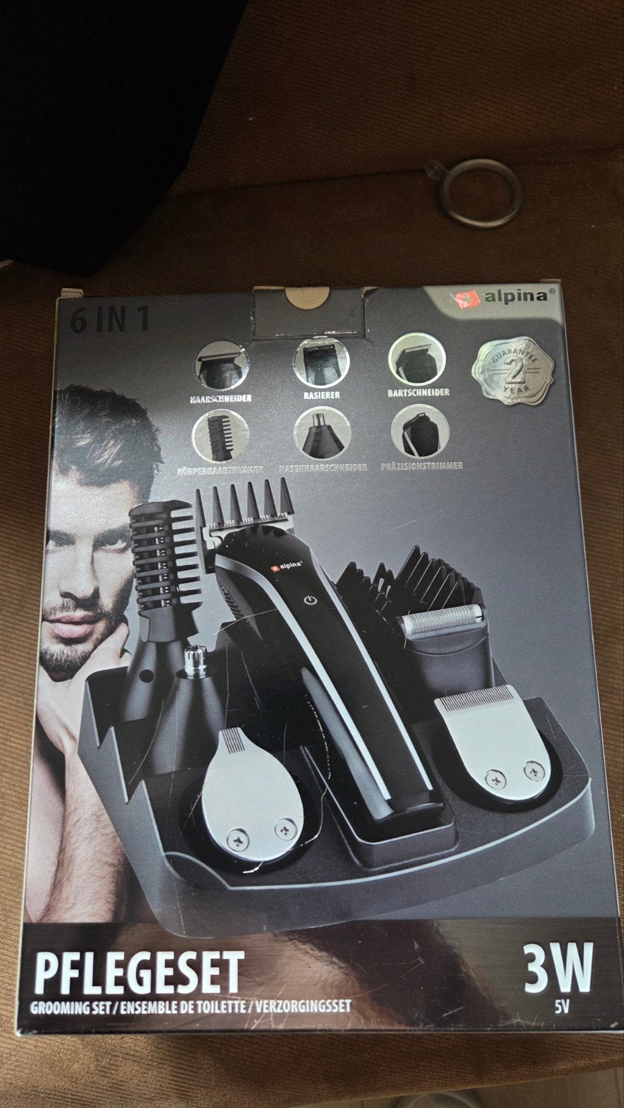 Alpina 6-in-1 Verzorgingsset - Haar, Baard, Lichaam, Ophalen, Nieuw, Scheren en Epileren