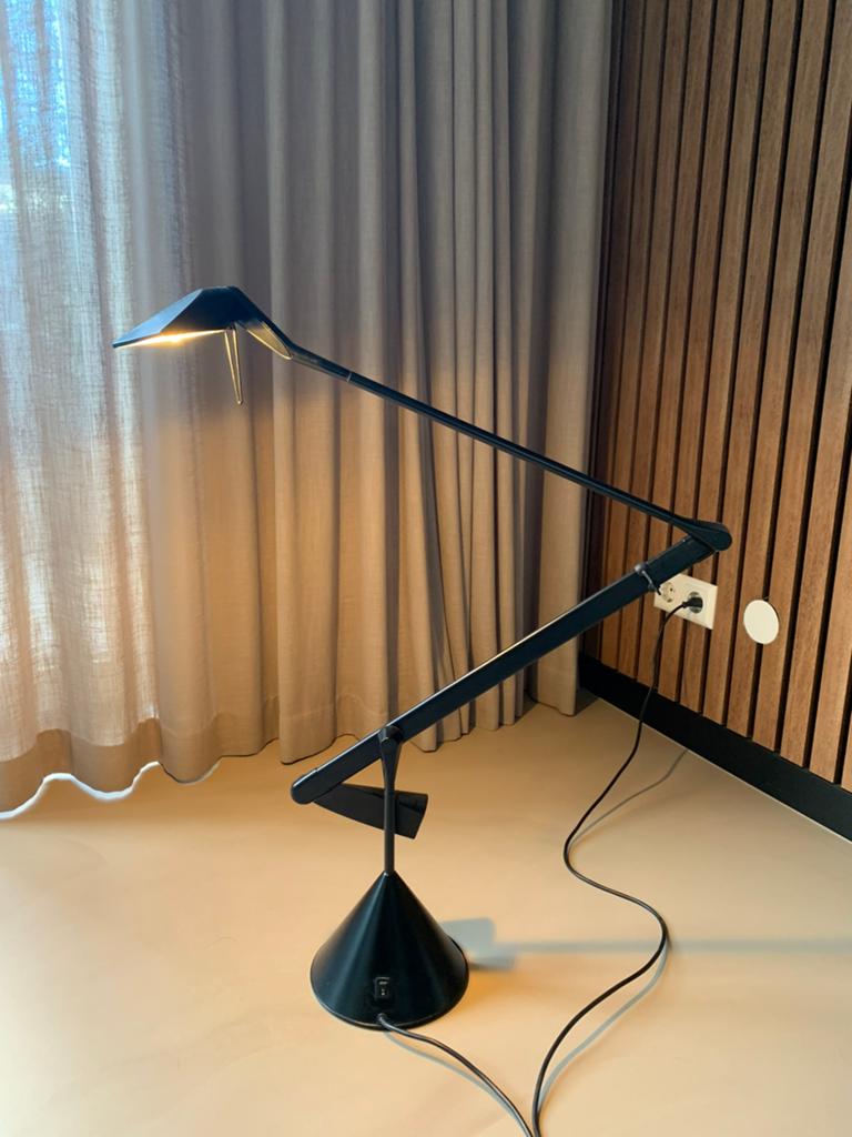 Design bureaulamp Lumina Zelig zwart, Ophalen, 50 tot 75 cm, Zo goed als nieuw, Metaal