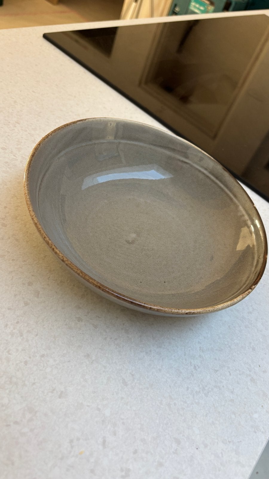 F2D/ F.2.D/ Fine2Dine Ceres Grey diep bord 22x6cm, Huis en Inrichting, Keuken | Servies, Ophalen, Overige merken, Keramiek, Zo goed als nieuw