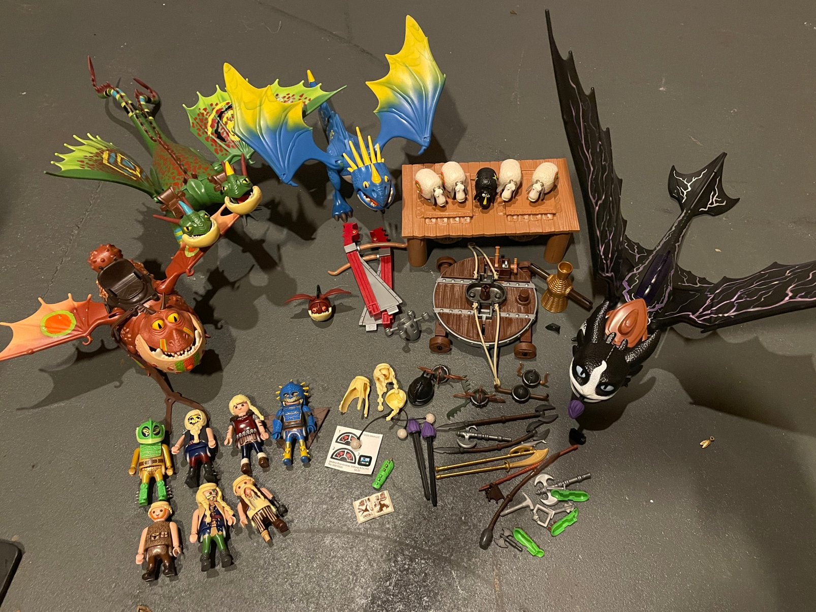 Draken van berk drakenrijders dragons playmobil, Kinderen en Baby's, Speelgoed | Playmobil, Ophalen of Verzenden, Zo goed als nieuw