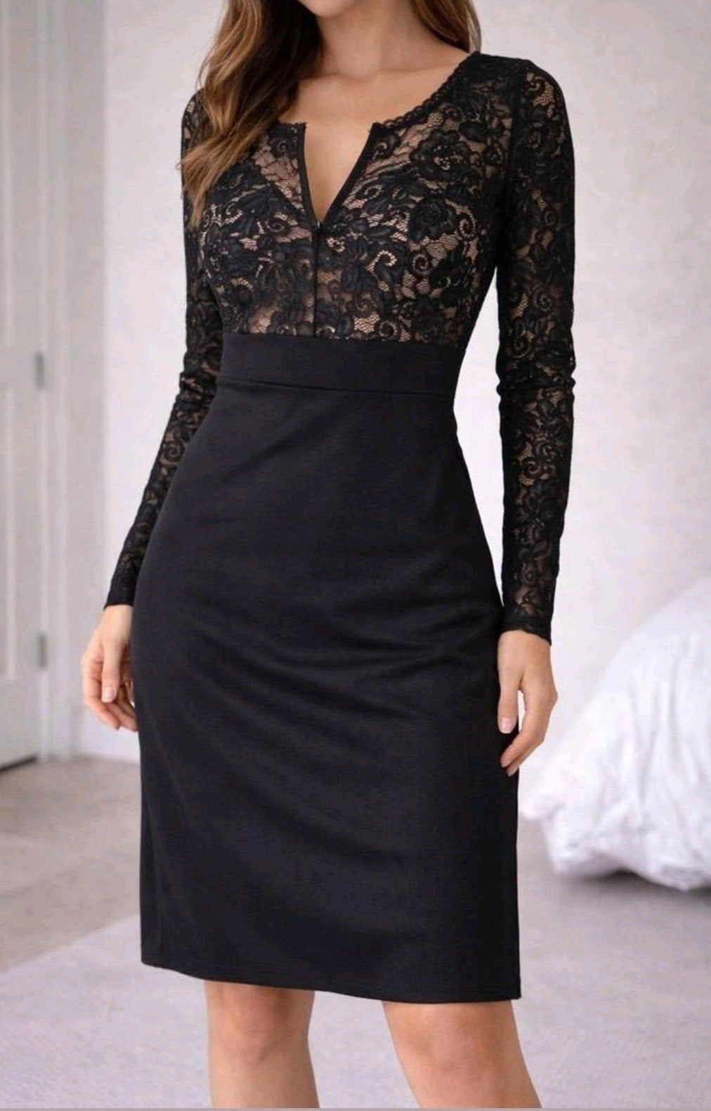 Bodyflirt Boutique zwarte kanten jurk – maat 36/38 (S), Galajurk, Zwart, Ophalen of Verzenden, Zo goed als nieuw