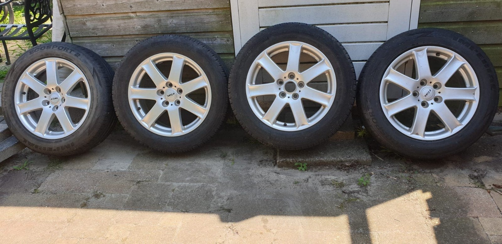 Set van 4 alloys / velgen 5x112 17" inch van VW T4, Ophalen