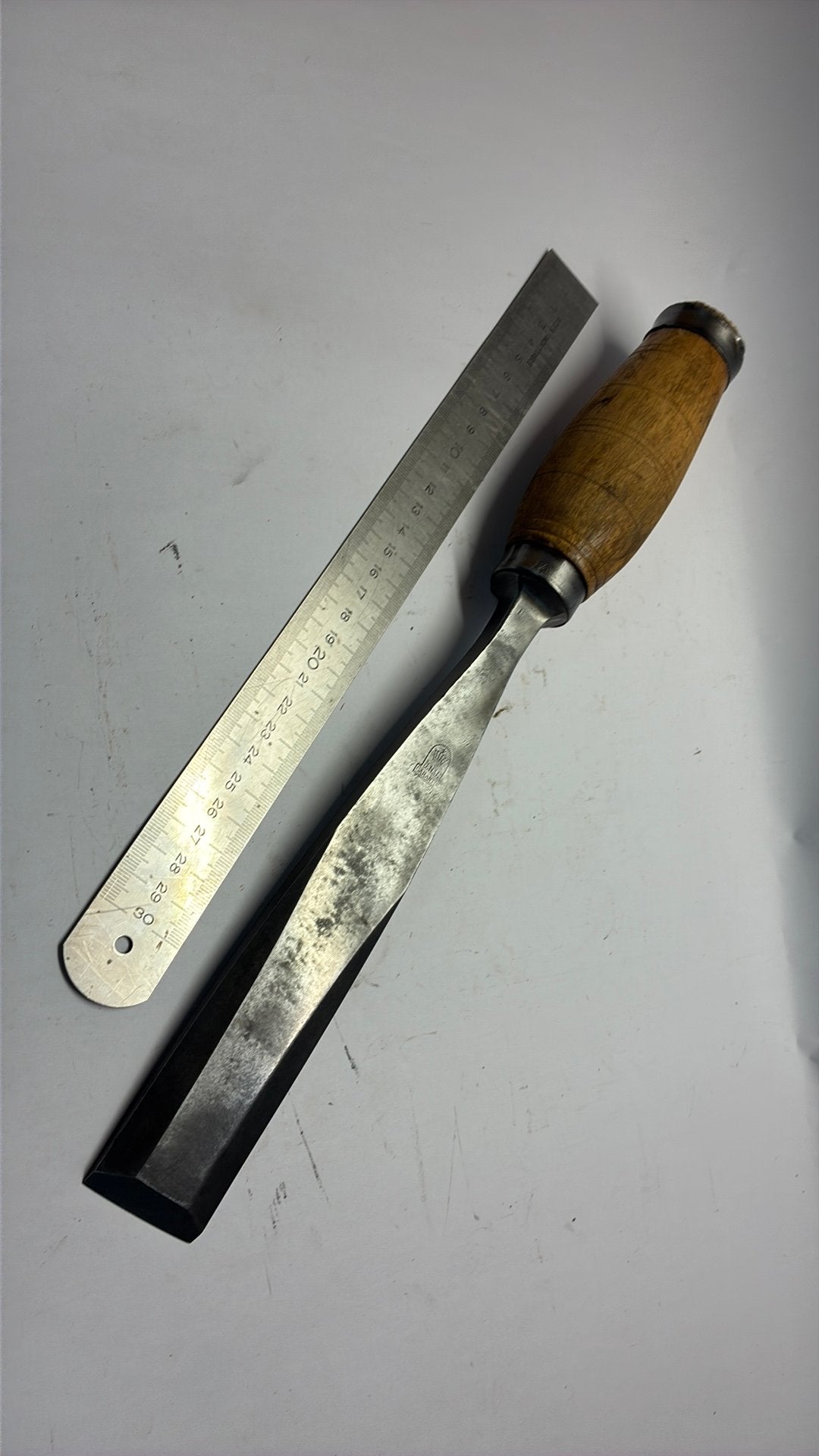 JNY nooitgedagt beitel 38mm 365mm ( beitels hakbeitels ), Antiek en Kunst, Ophalen of Verzenden