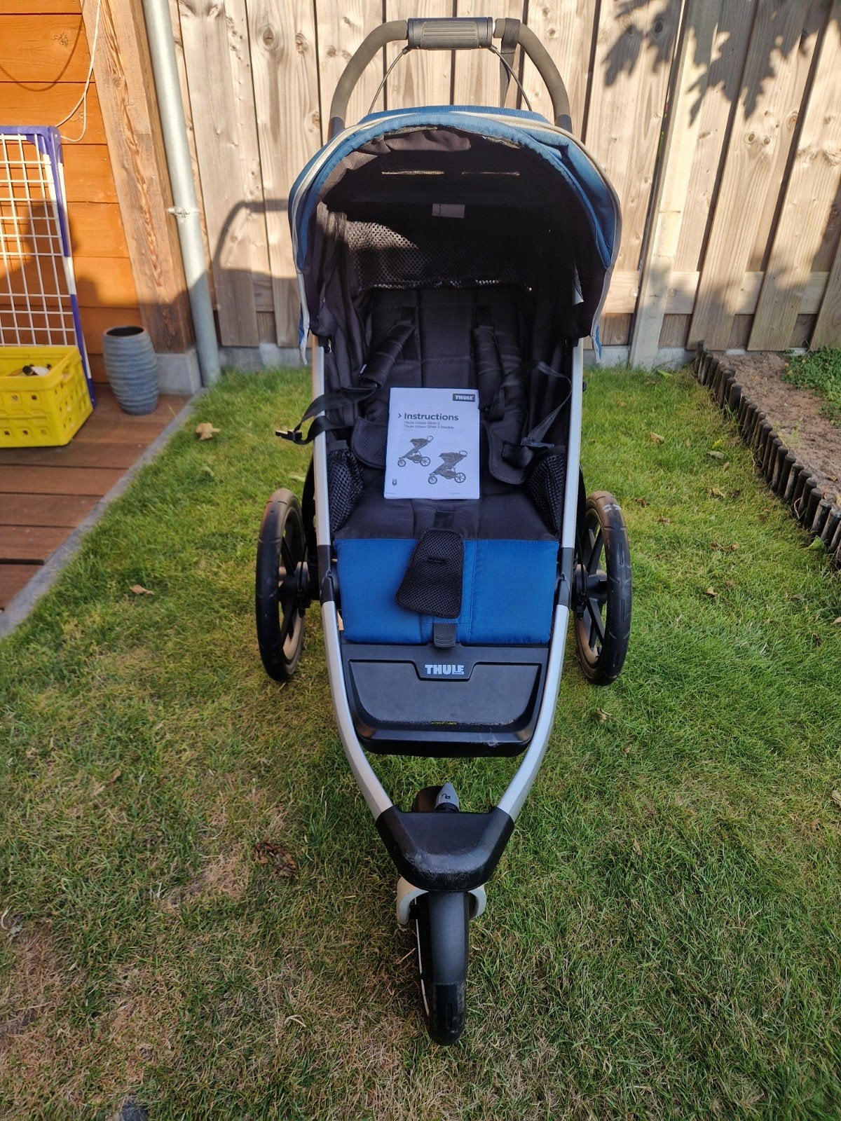 Thule Urban Glide 2 Combiwagen met Reiswieg, Gebruikt, Verstelbare duwstang, Combiwagen, Ophalen