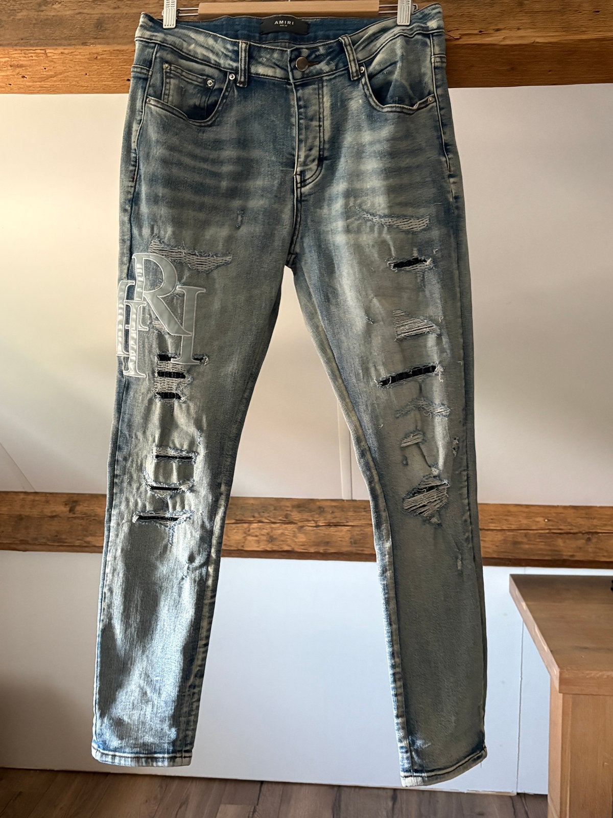 Amiri broek maat 32, Ophalen of Verzenden, Zo goed als nieuw, Blauw, Overige jeansmaten