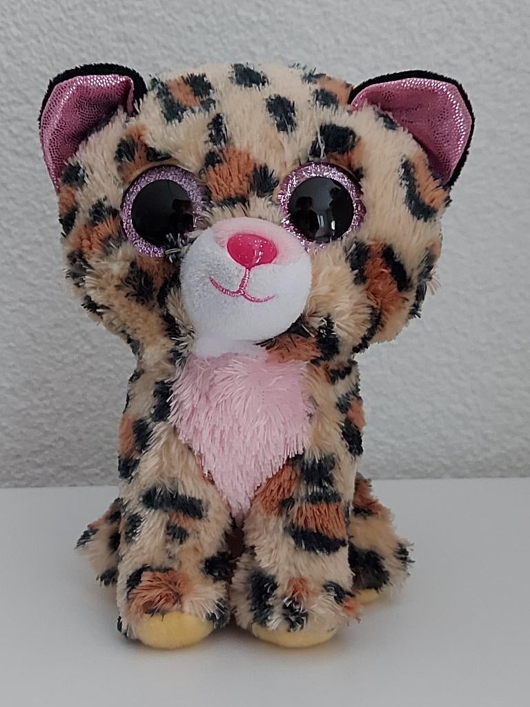Ty Beanie Boos Livvie Leopard - 15 cm, Ophalen, Overige typen, Zo goed als nieuw, Wasbaar