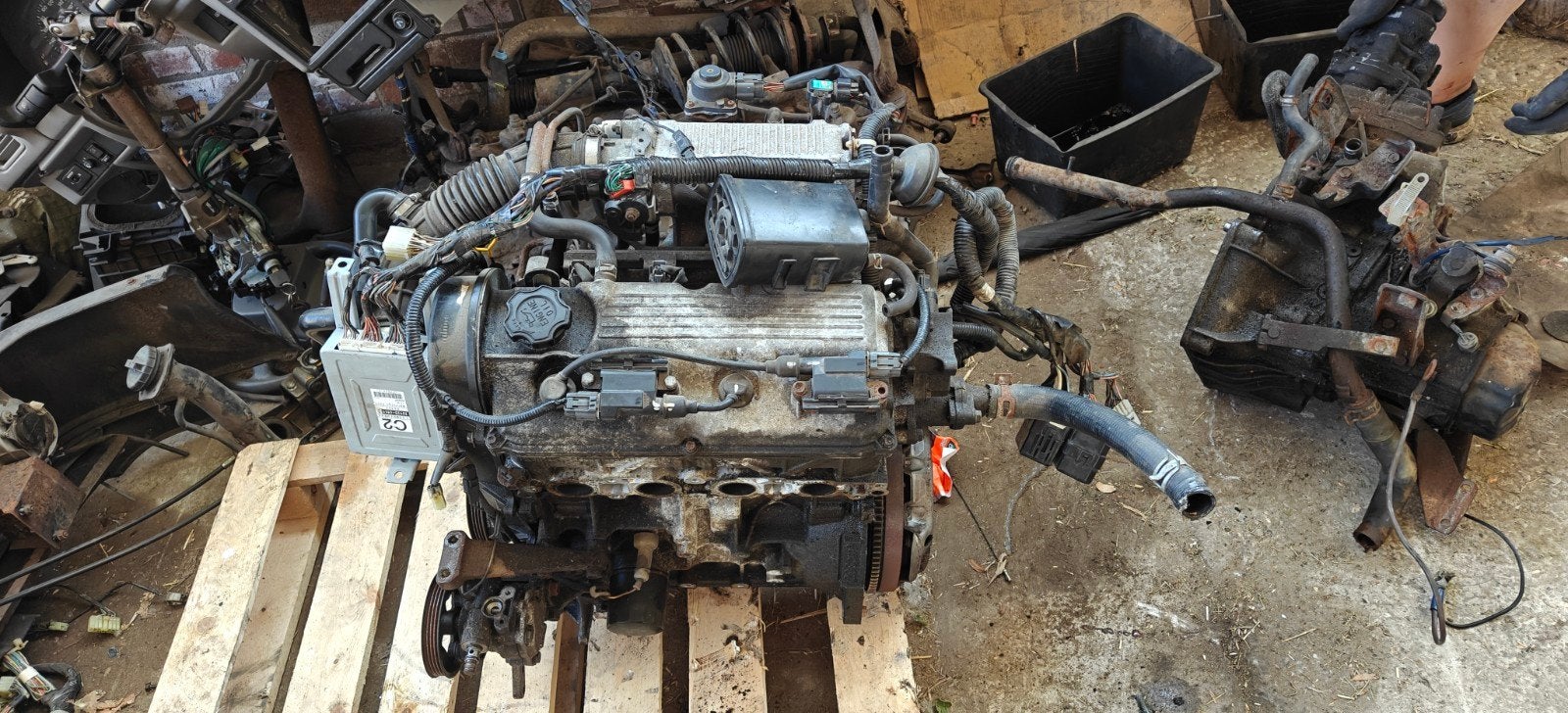 Suzuki Swift G13BB motor swap met kabelboom en ECU, Ophalen, Gebruikt, Suzuki