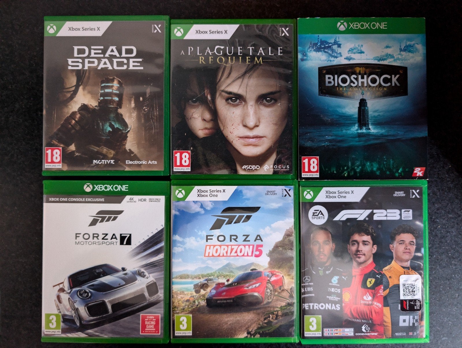 Diverse xbox games zoals Forza 7, F1-23, Bioshock, Ophalen of Verzenden, Zo goed als nieuw