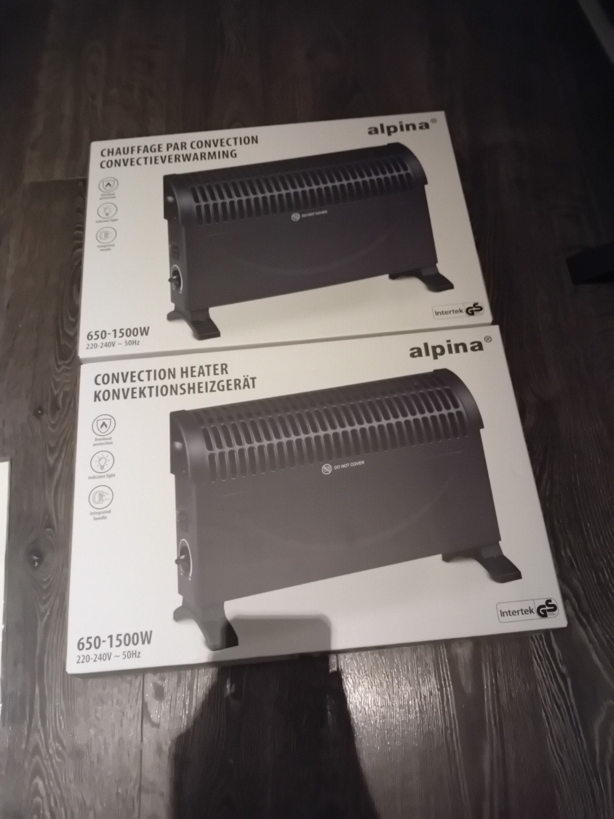 Alpina Convectorkachel 650-1500W - Nieuw in doos, 30 tot 80 cm, Ophalen of Verzenden, 60 tot 150 cm, 800 watt of meer