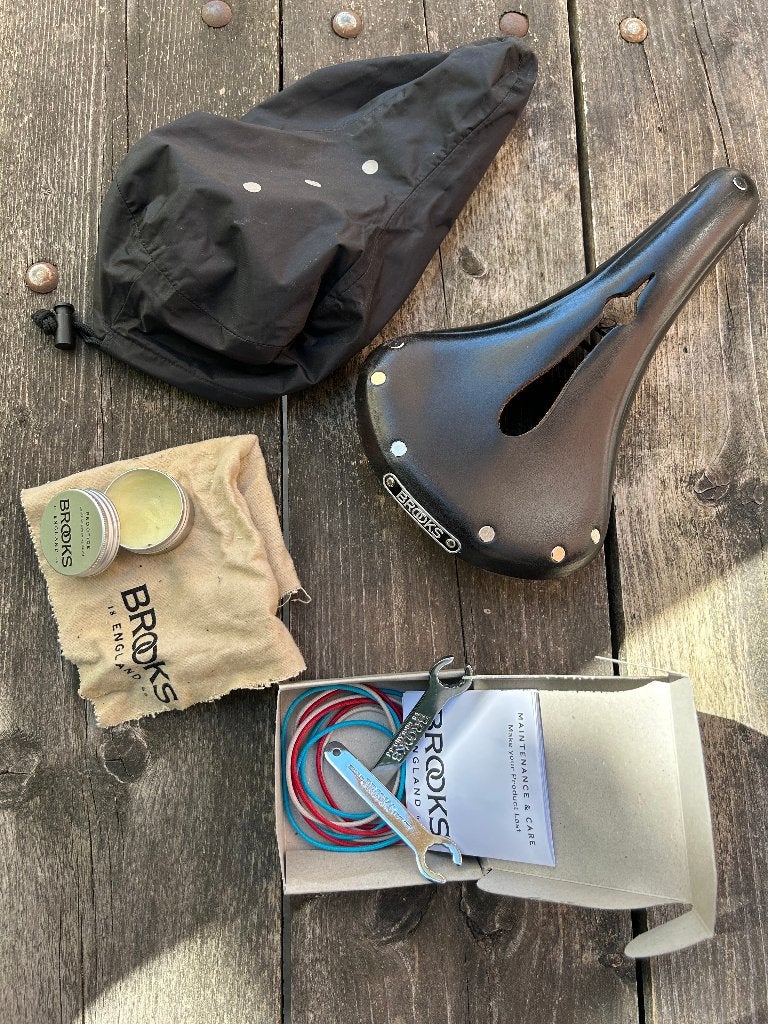 Brooks B17 zadel, Leer, Ophalen of Verzenden, Zo goed als nieuw, Brooks