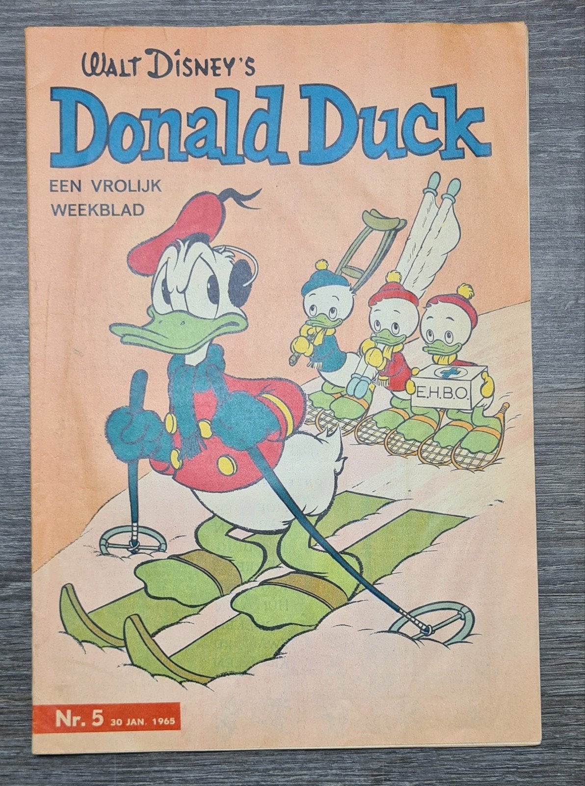 Donald duck misdruk no 5 uit 1965, Ophalen of Verzenden, Gelezen