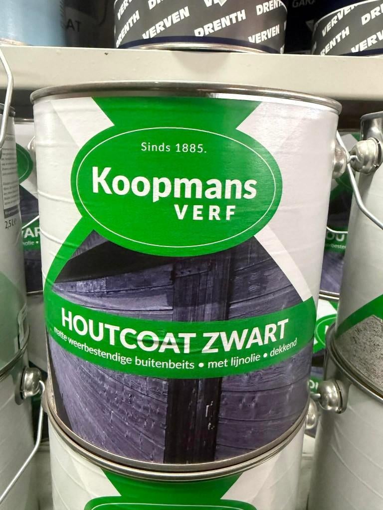 Koopmans Houtcoat - Ecoleum & Monumentenbeits, Zwart, Nieuw, Beits, Ophalen of Verzenden