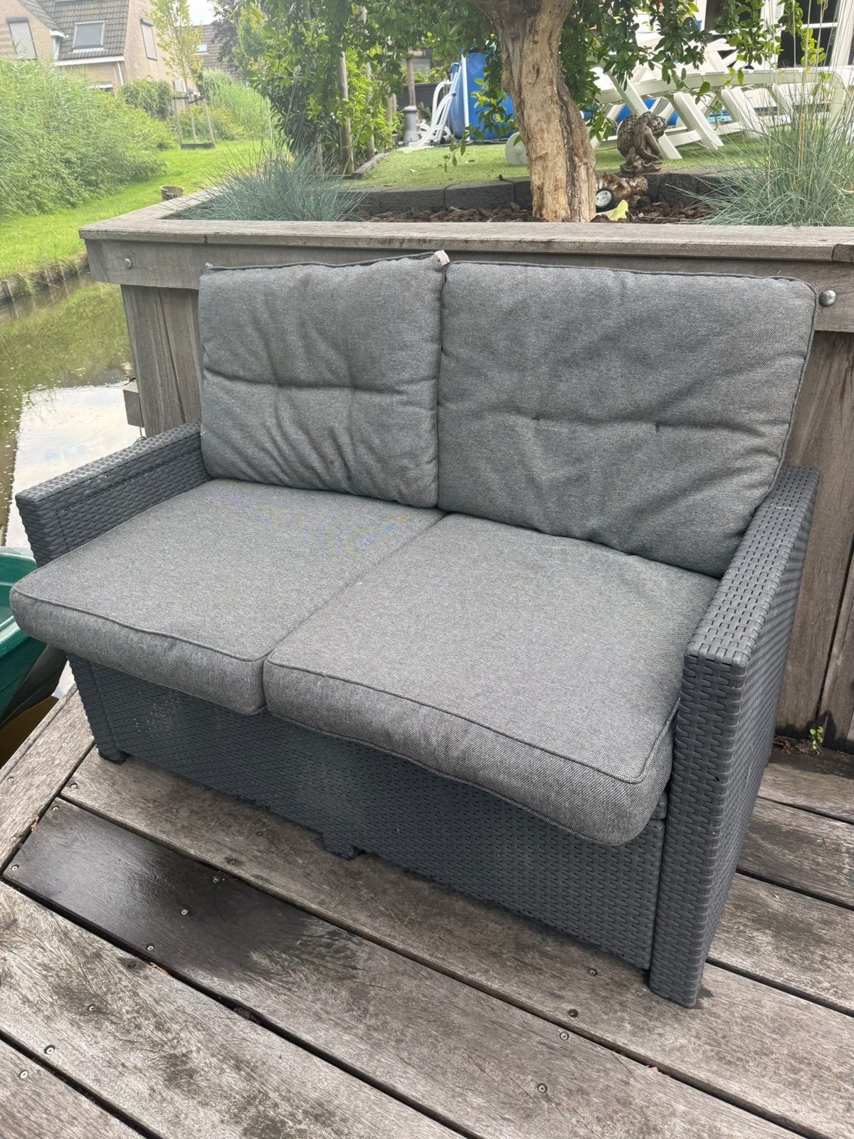 Bankje tuin, Ophalen, Gebruikt, 2 zitplaatsen