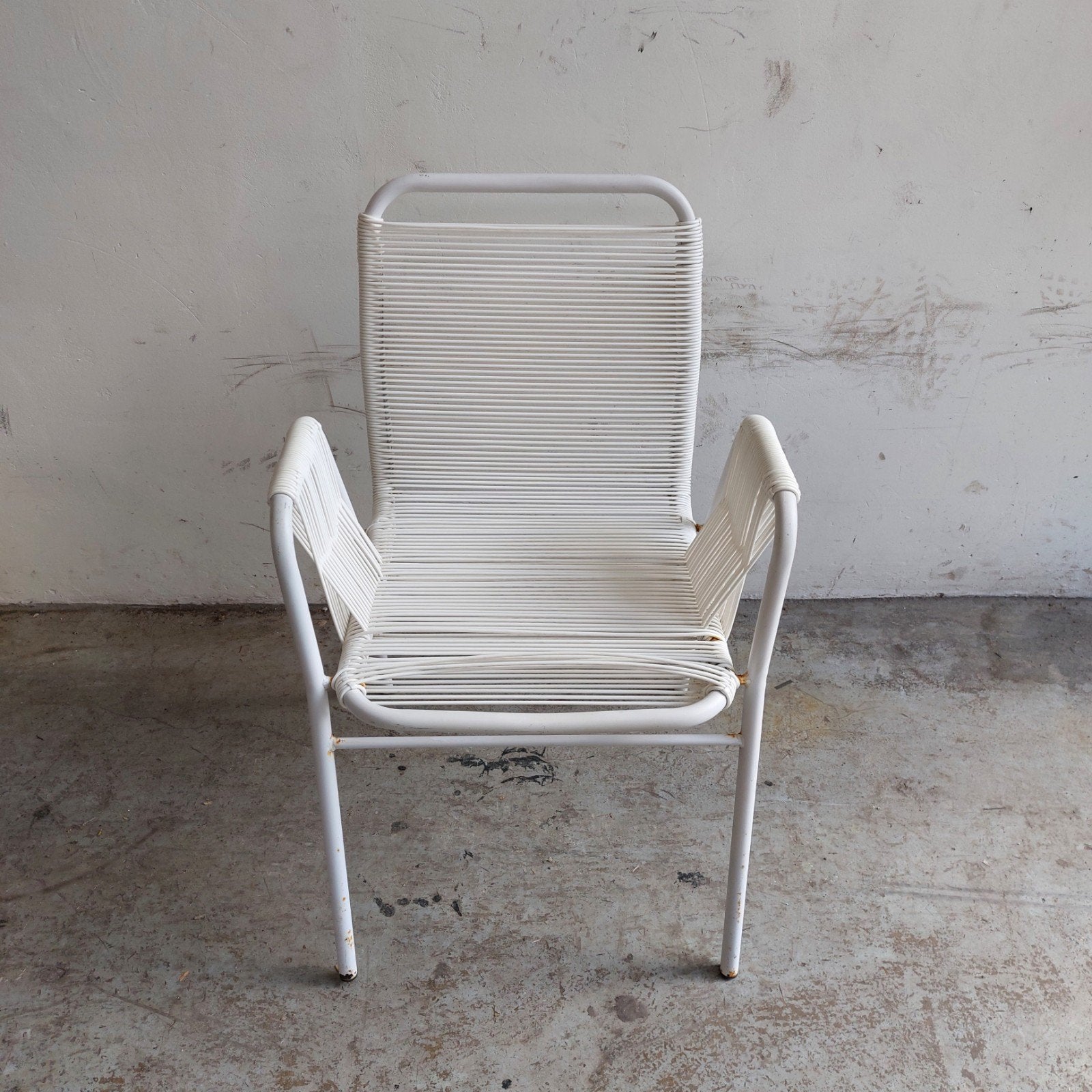 2 x vintage draadstoel, spaghetti stoel (stuksprijs), Huis en Inrichting, Stoelen, Ophalen, Overige materialen, Gebruikt, Twee