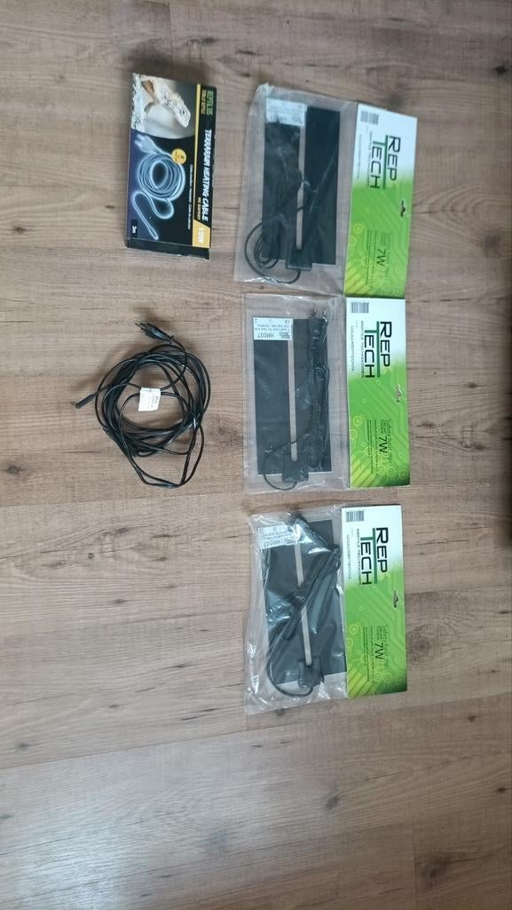 Partij RepTech verwarmingsmatten + heating cable – alles in, Dieren en Toebehoren, Reptielen en Amfibieën | Toebehoren, Verzenden