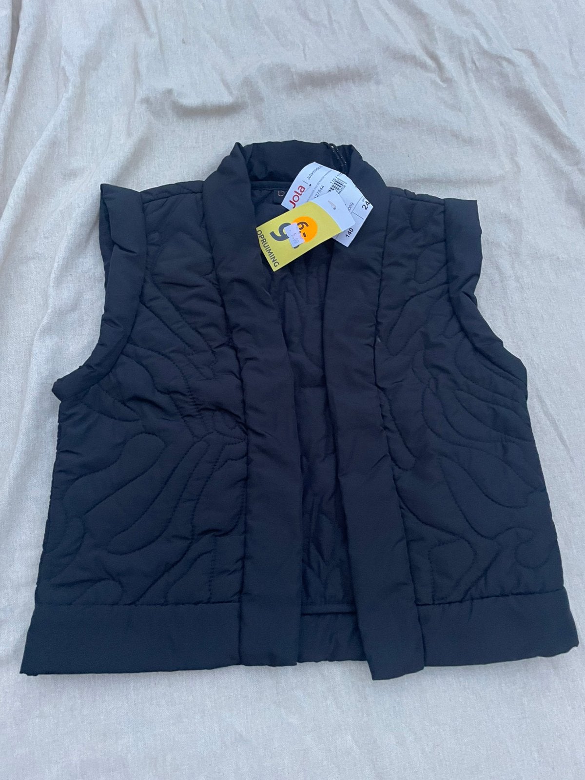 Zwart gilet maat 140, Kinderen en Baby's, Ophalen, Zo goed als nieuw