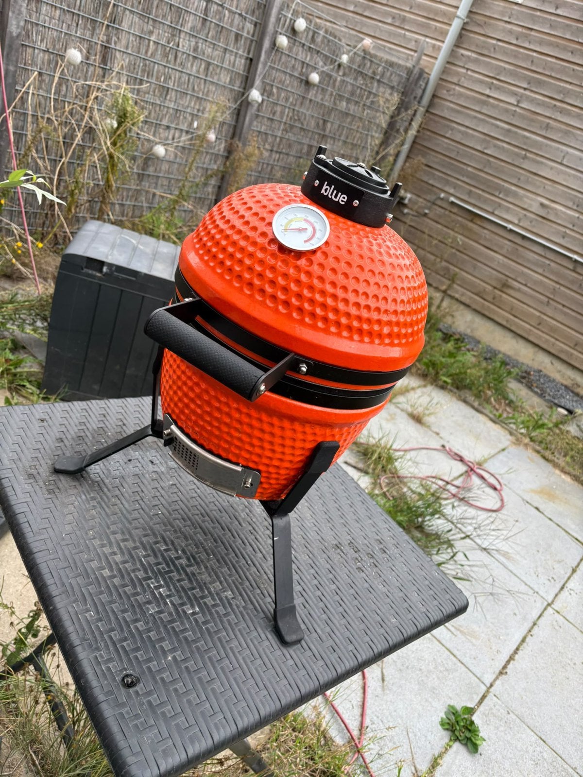 Compacte Iblue Kamado BBQ - Oranje, Ophalen, Gebruikt