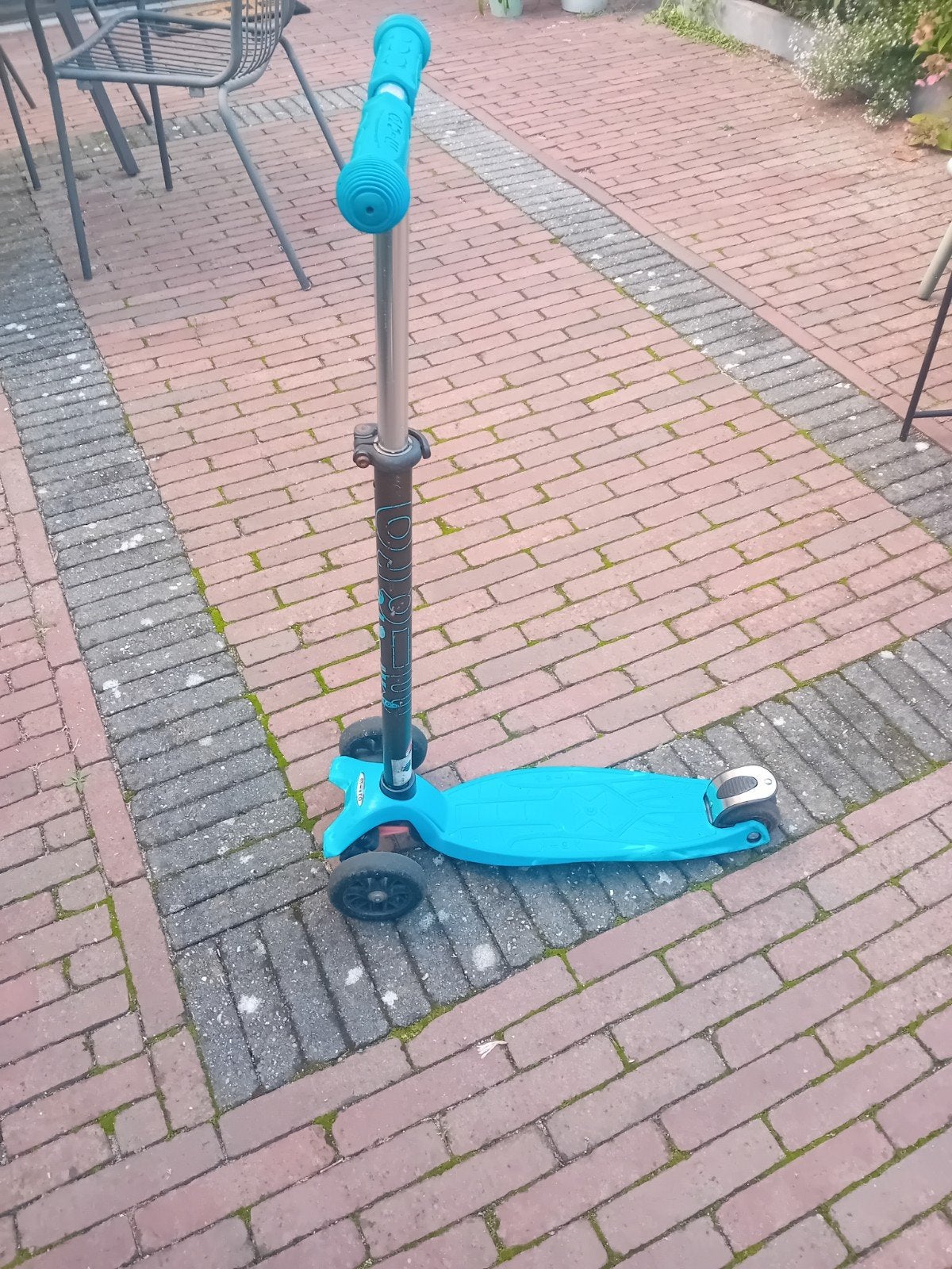 micro step, blauw, Ophalen, Gebruikt, Gewone step, Microstep