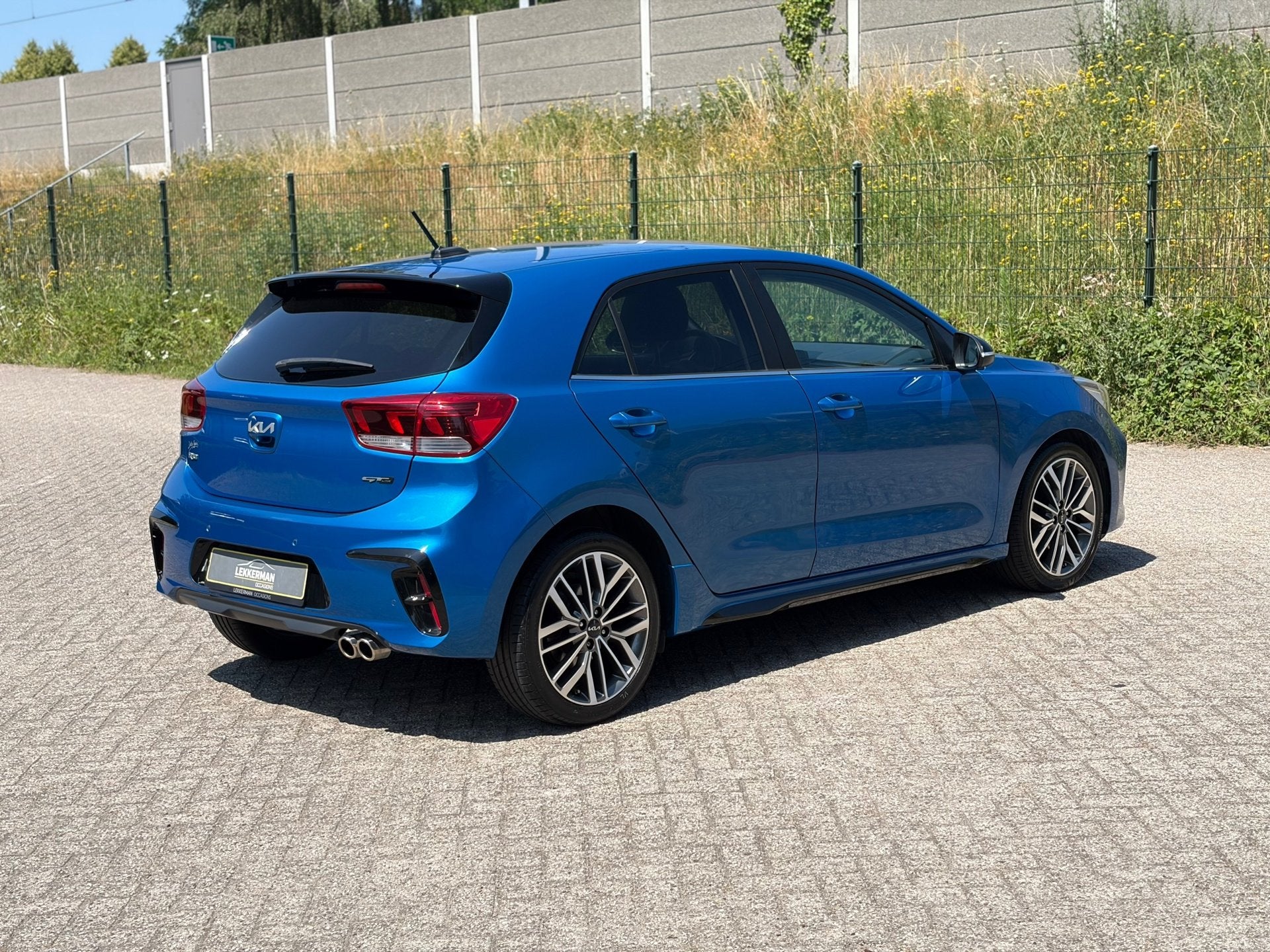 Kia Rio 1.0 T-GDi MHEV GT-Line AUTOMAAT I 36.000KM I 120PK I, Gebruikt, Zwart, Blauw, Origineel Nederlands