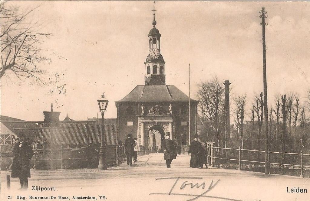 Leiden, Verzamelen, Ansichtkaarten | Nederland, Verzenden, Voor 1920, Gelopen, Zuid-Holland