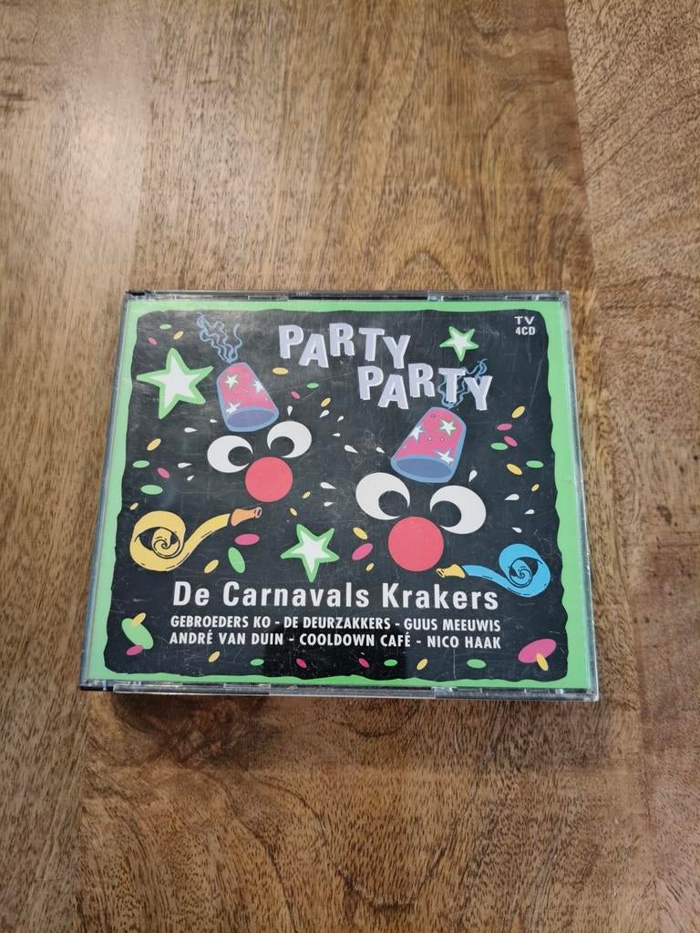 Party Party De Carnavals Krakers 4CD Boxset, Ophalen, Gebruikt, Levenslied of Smartlap, Boxset