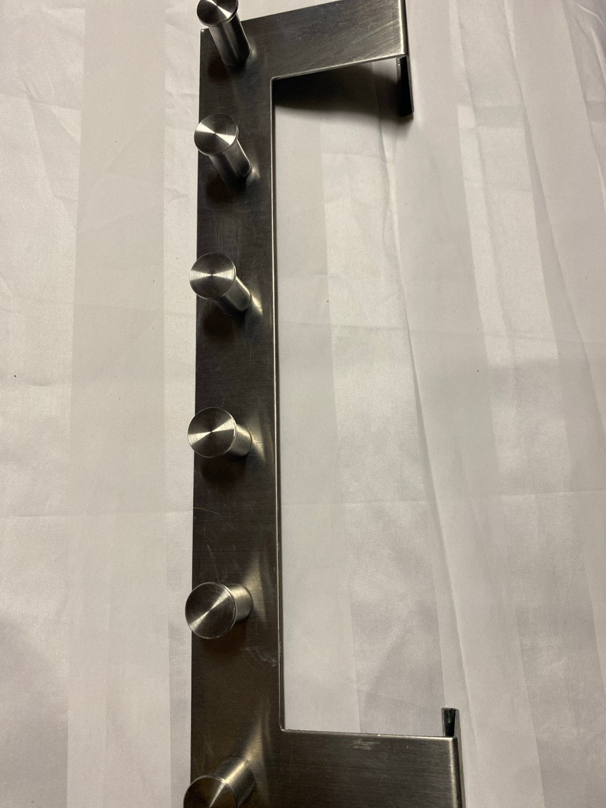 IKEA Grundtal Over-de-deur Kapstok RVS, Gebruikt, Wandhaken, Ophalen of Verzenden, Minder dan 100 cm