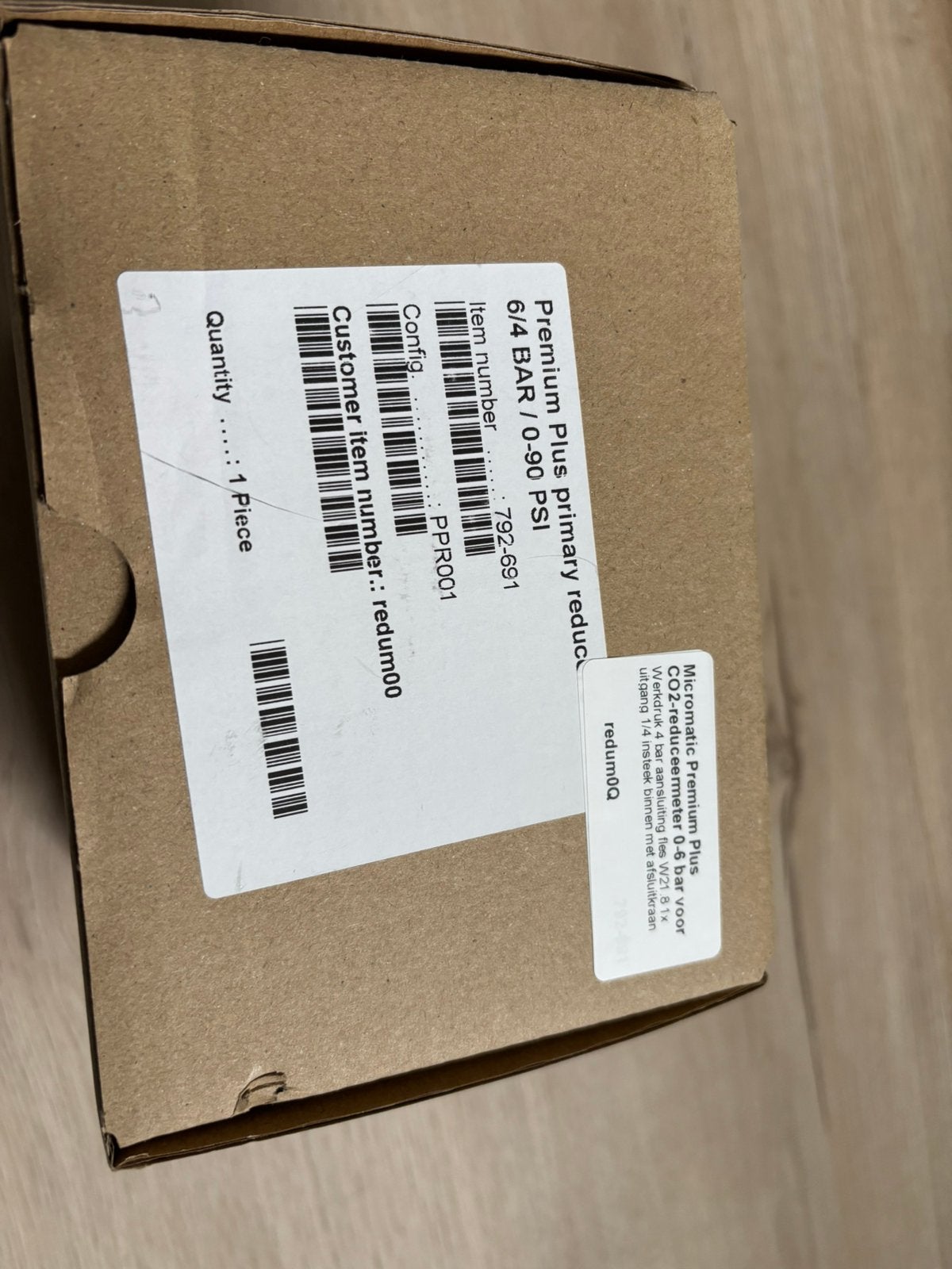Micromatic CO2 reduceer ventiel 0-6bar, Ophalen of Verzenden, Zo goed als nieuw, Overige merken